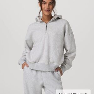 Vuori Women's Light Gray Hoodie
